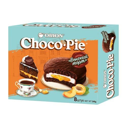 Пирожное Choco Pie бисквитное Венский торт 240 г