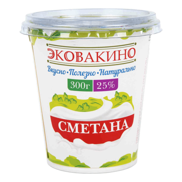 Сметана Эковакино 25% 