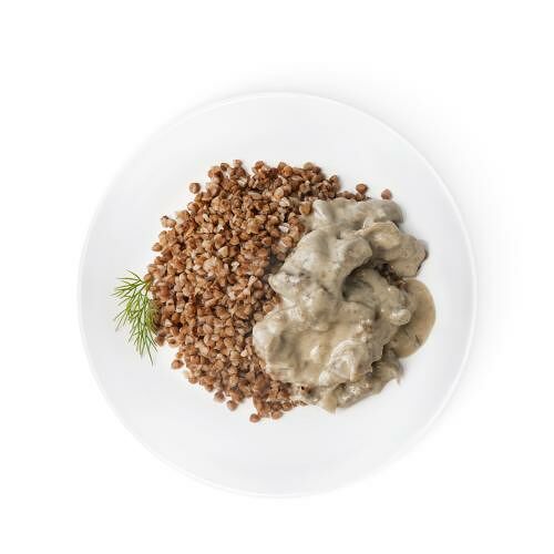Бефстроганов М Кухня из говядины с гречкой 250г