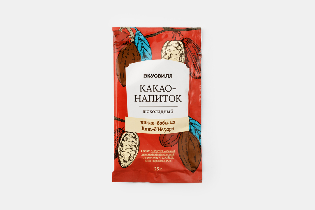 

Какао-напиток Вкусвилл Шоколадный 23 г