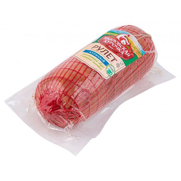 Рулет из курицы копченый Павловская Курочка, 450г