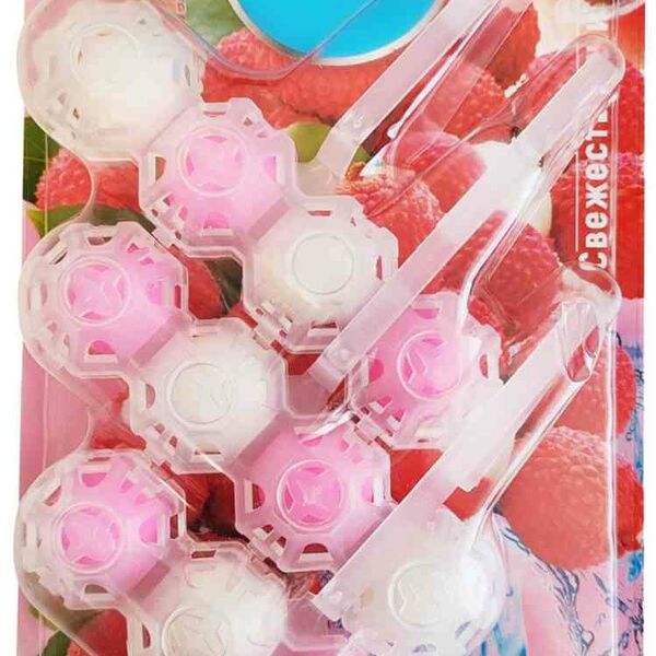 Део-блок для унитаза 4в1 Свежинка Свежесть личи, 3×50 г