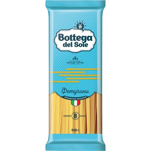 Макаронные изделия Bottega del Sole Фетучини тв сорт пшеницы 500г