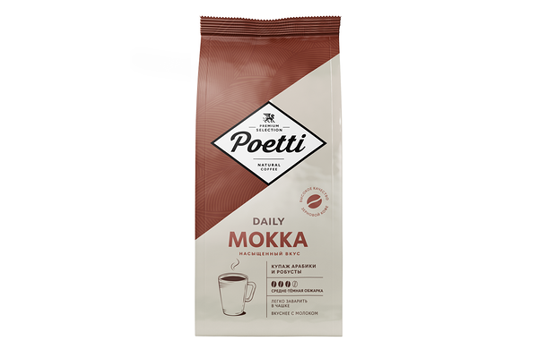 Кофе зерновой Poetti Daily Mokka