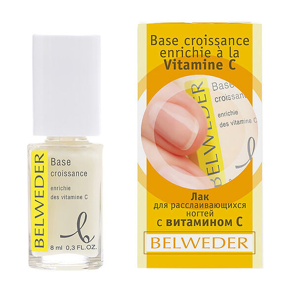 Лак для ногтей Belweder для расслаивающихся ногтей с витамином C 8 мл