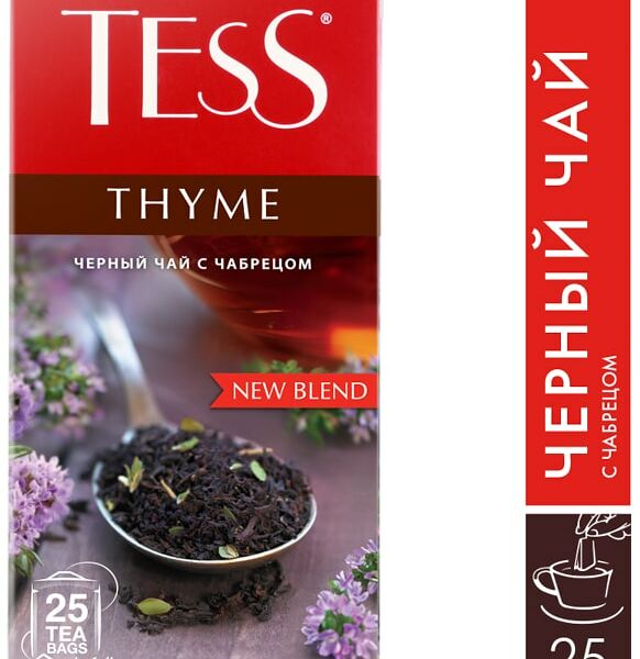 Чай черный Tess Thyme с ароматом лимона и чабреца 25*1.5г