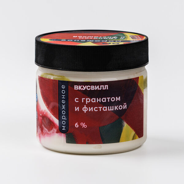Мороженое с гранатом и фисташкой ВкусВилл