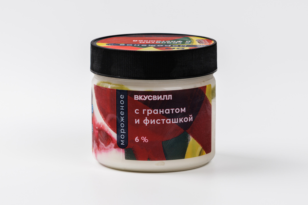 

Мороженое с гранатом и фисташкой Продукт замороженный