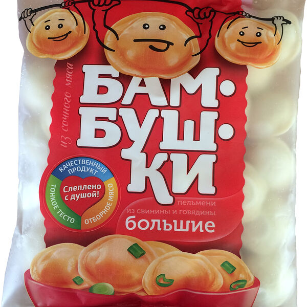 Пельмени Бамбушки свинина и говядина большие 430 г