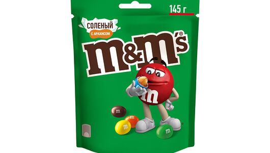 Драже M&M's соленый с арахисом, 145 г