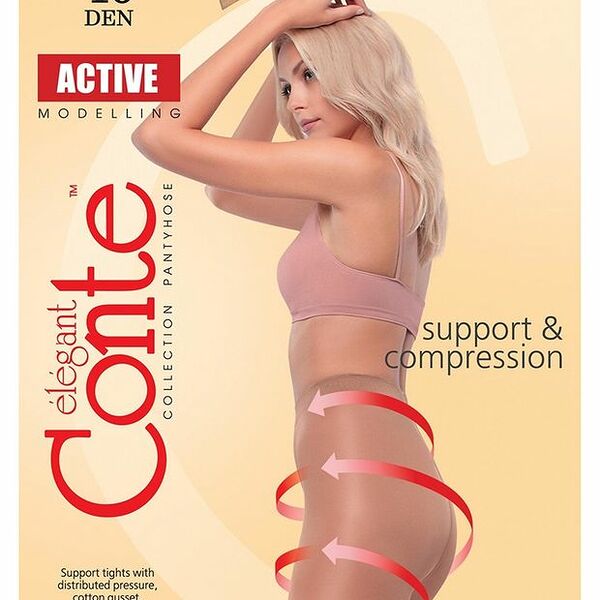 Колготки женские Conte Active Soft natural Бежевый размер 3 40 den
