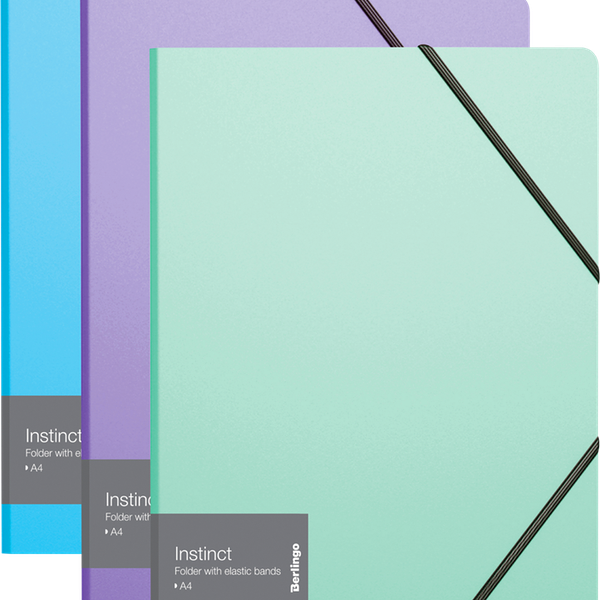 Папка BERLINGO на резинке А4, 600мкм Instinct 