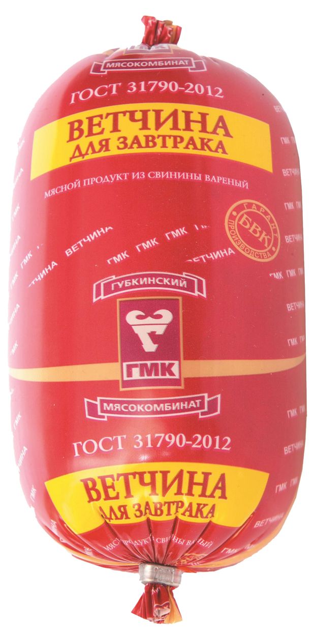 

Ветчина вареная Губкинский мясокомбинат Для завтрака вес