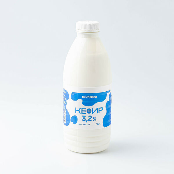 Кефир Вкусвилл 3,2% в бутылке