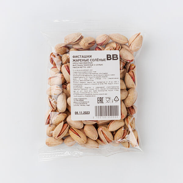Фисташки жареные соленые 100 г