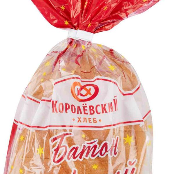 Батон нарезной Королёвский хлеб в нарезке