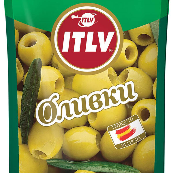 Оливки ITLV зеленые без косточки в рассоле