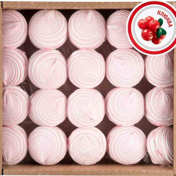 Зефир со вкусом клюквы