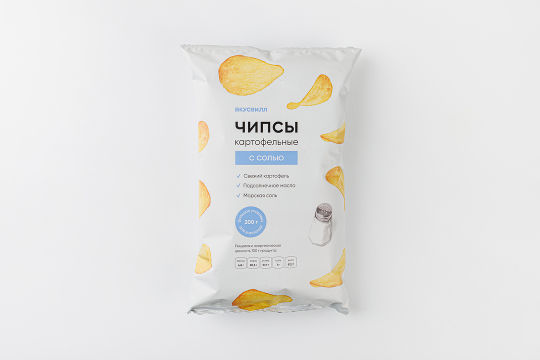 

Чипсы картофельные с солью 200 г