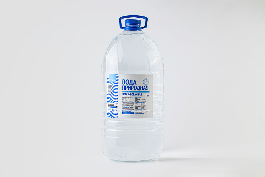 

Вода родниковая ВкусВилл 6 л дизайн бутылки в ассортименте