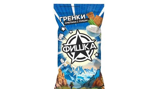Гренки Фишка со вкусом сметаны и лука, 120г