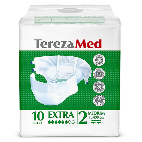 Подгузники для взрослых TerezaMed Extra размер M 10 шт