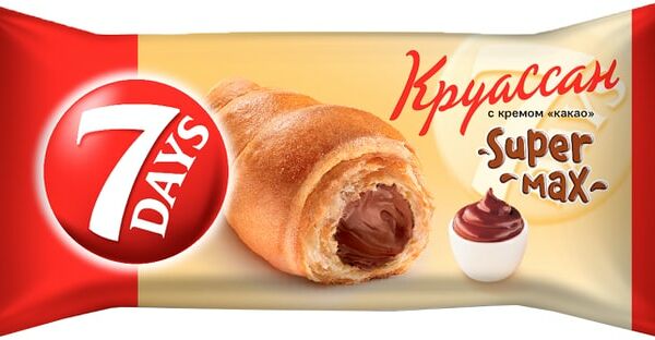 Круассан 7 Days Super max с кремом какао 110 г