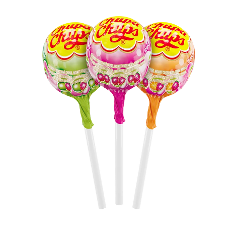 Карамель Chupa Chups Fruit-Tella ассорти 17 г, 1 шт