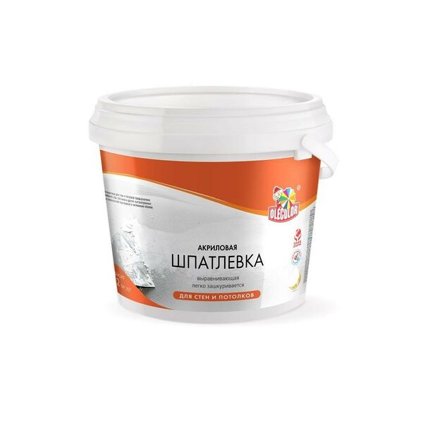 Шпатлевка для стен и потолков Olecolor ФАРБЕН, 1,8кг