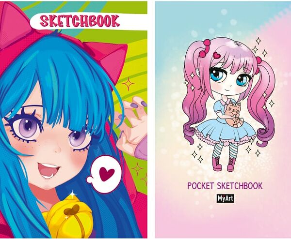 Набор скетчбуков Аниме 2шт