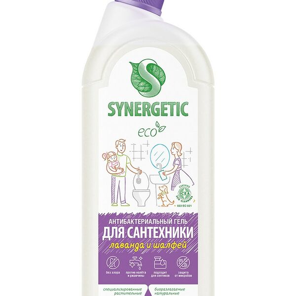 Средство для сантехники Synergetic Лаванда-шалфей