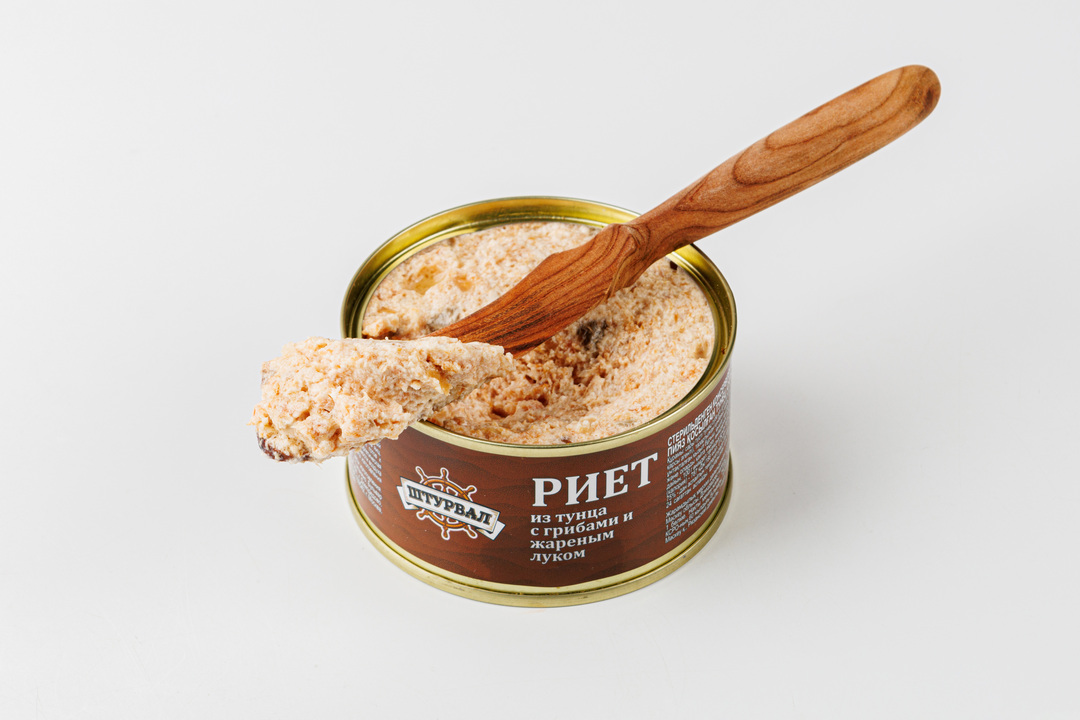 

Риет из тунца Штурвал с грибами и луком 115 г