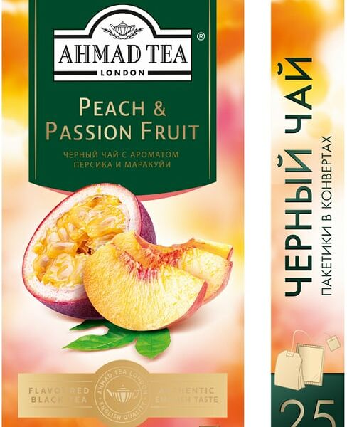 Чай черный Ahmad Tea Peach & Passion Fruit 25*1.5г