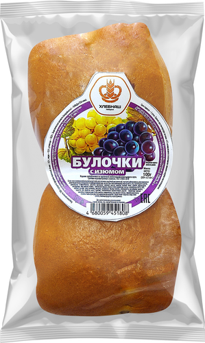 

Булочка Хлебнаш с изюмом 100 г