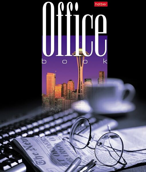 Бизнес-блокнот Hatber Офис-очки в клеточку 80л А4