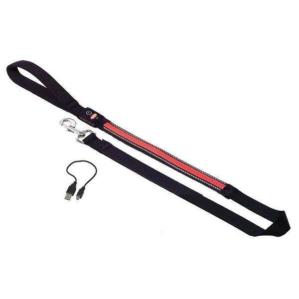 NOBBY Поводок для собак светодиодный/аккум. 120см красный