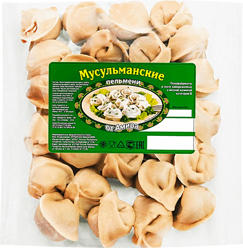 Пельмени От Амира Мусульманские 1 кг