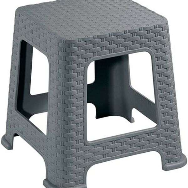 Табурет Violet Ротанг 33см серый