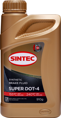 

Тормозная жидкость Sintec Super DOT-4, Арт. 800737, 910 г