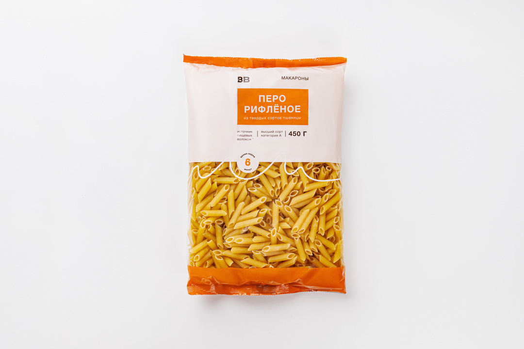 

Макароны перо рифленое