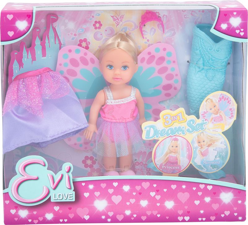 

Кукла Simba Evi Love Dream set 3в1 русалочка-фея-принцесса