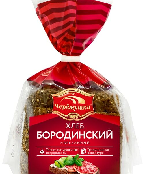 Хлеб Черемушки Бородинский нарезанный 390г