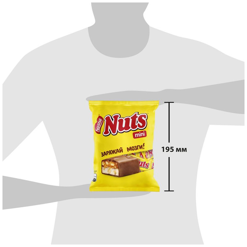 

Конфеты шоколадные Nuts Nestle mini 148 г
