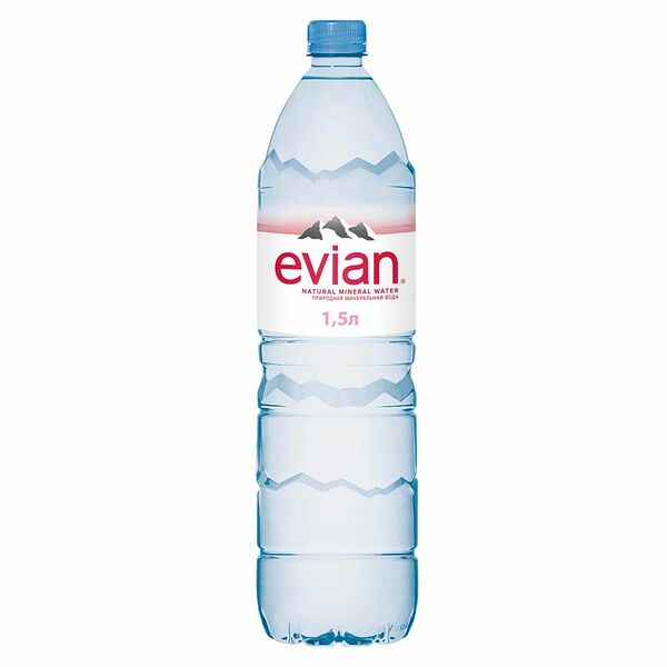 Вода Evian минеральная столовая негазированная, 1.5л