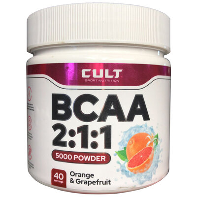 Культ (Cult) БЦАА 2:1:1 5000 (BCAA 2:1:1 5000) порошок апельсин грейпфрут 200 г