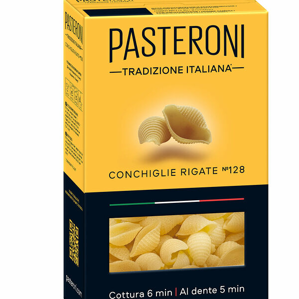 Макароны Pasteroni Conchiglie Rigate №128
