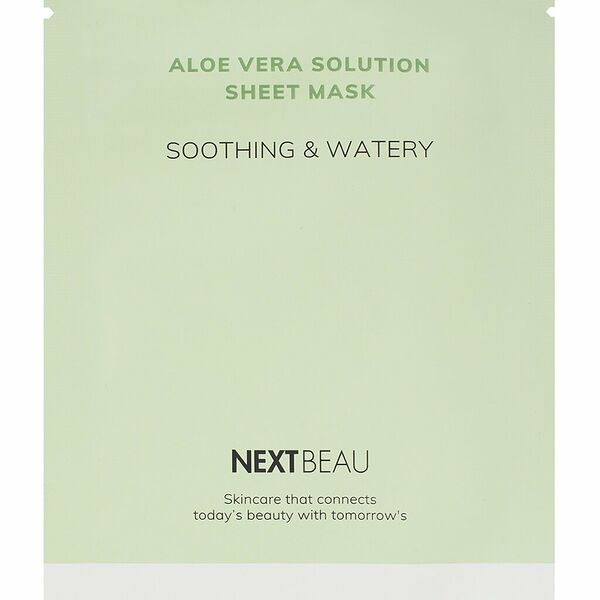 NEXTBEAU Маска тканевая для лица с экстрактом алоэ успокаивающая, 22 мл