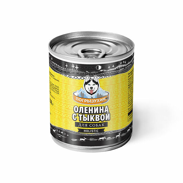 Корм влажный для собак Погрызухин Оленина с тыквой