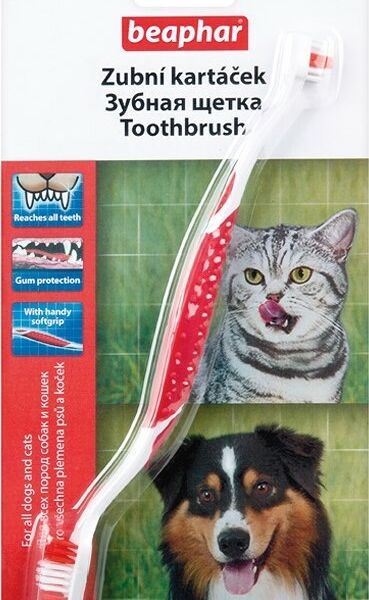 Beaphar Двойная зубная щетка Toothbrush