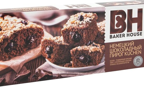 Пирог Baker House Kuсhen Немецкий шоколадный 8шт 350г